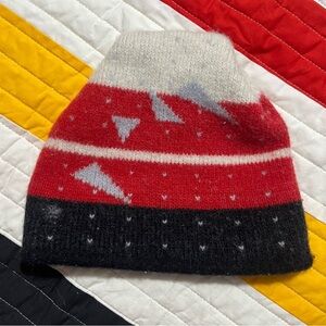 Vintage Wigwam 100% Pure Wool Winter Mountain Tree Beanie USA Made